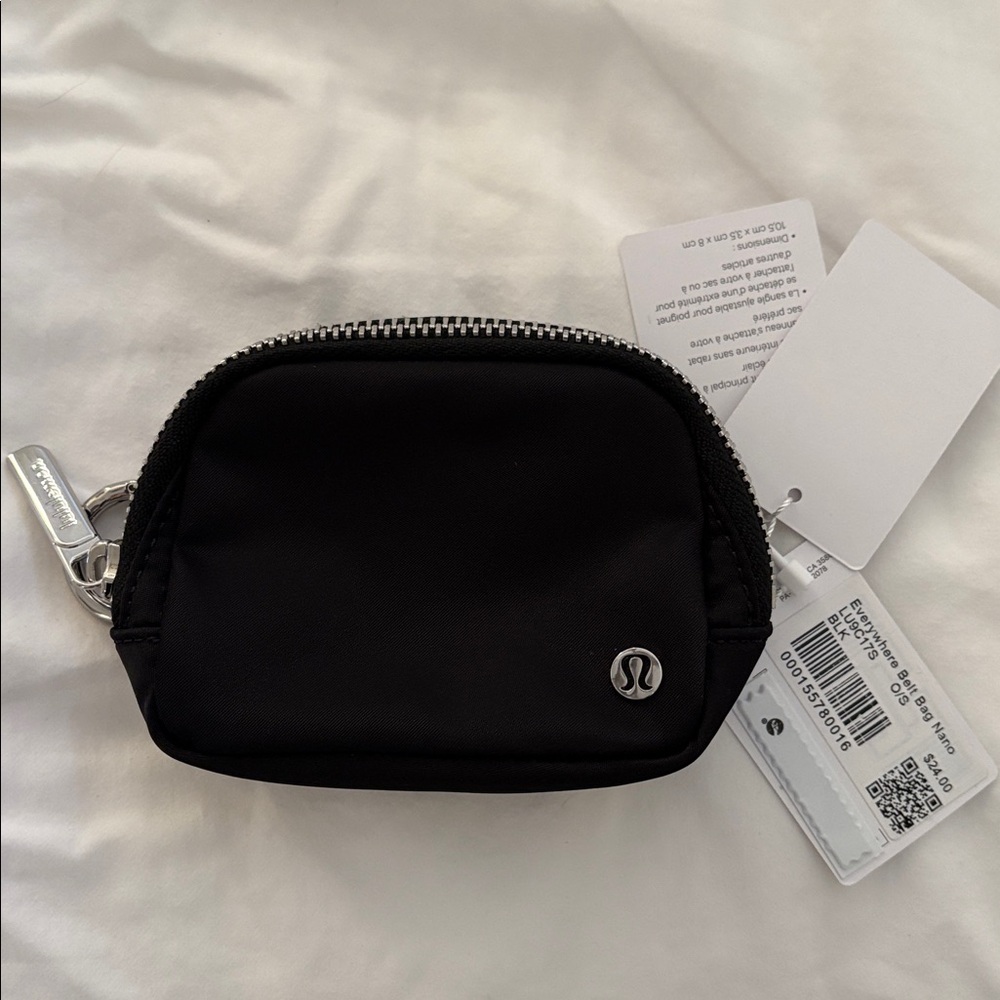 Lululemon Athletica Black Zippered Pouch